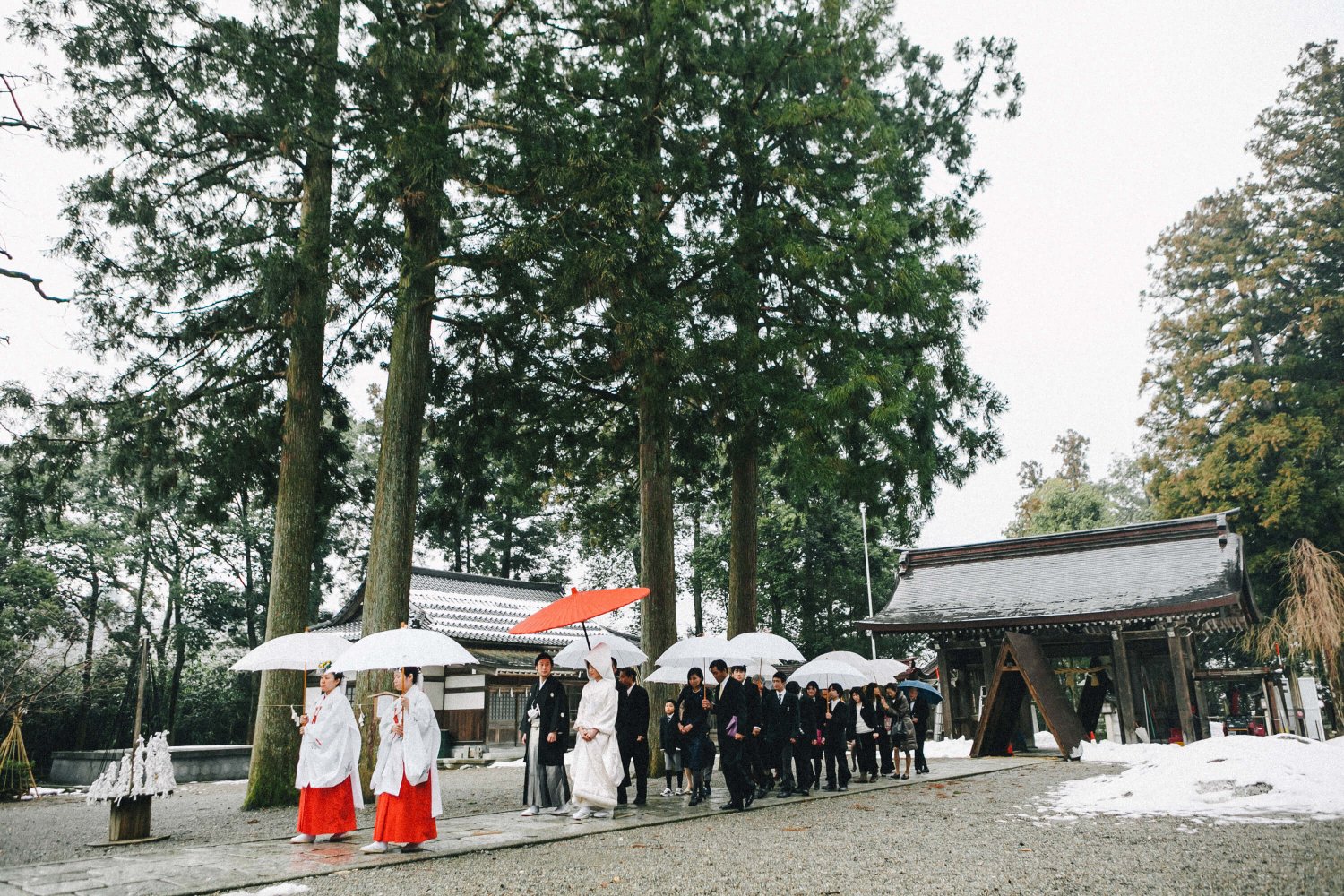 結婚式当日撮影 - 富山県・雄山神社 -